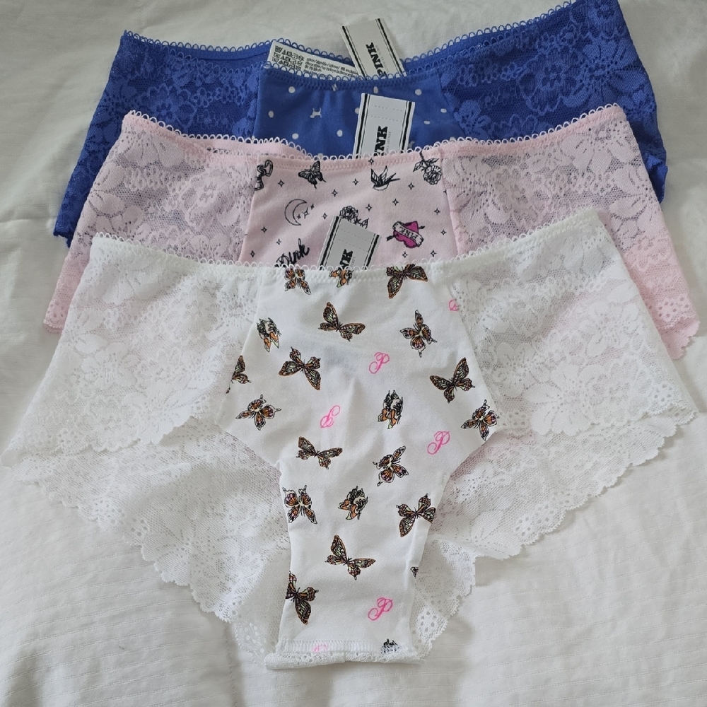 NWT Set Of 3 Victoria's Secret No-Show Cheeky Pantie/Underwear